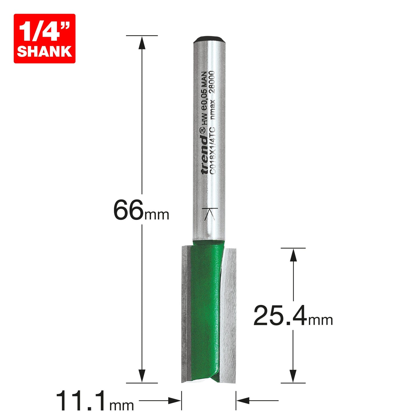 Two Flute Cutter 11.1mm diameter