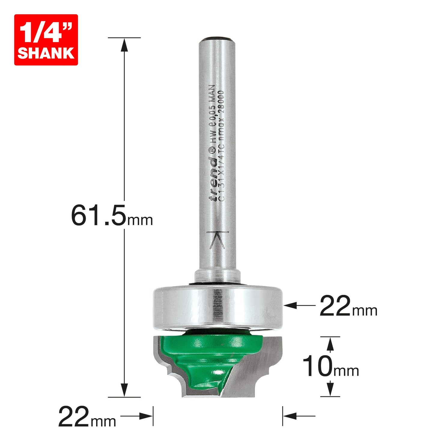 Broken ogee 2.4mm radius
