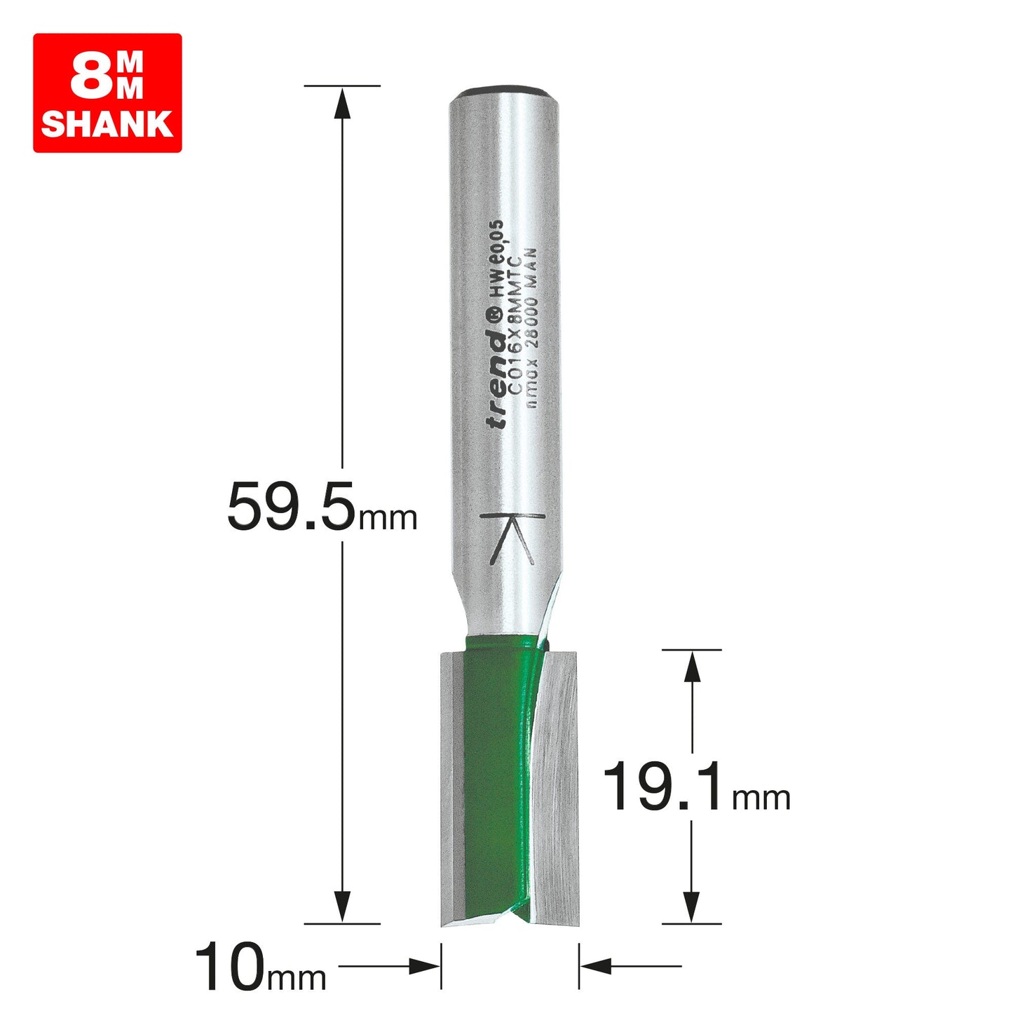 Two Flute Cutter 10mm diameter
