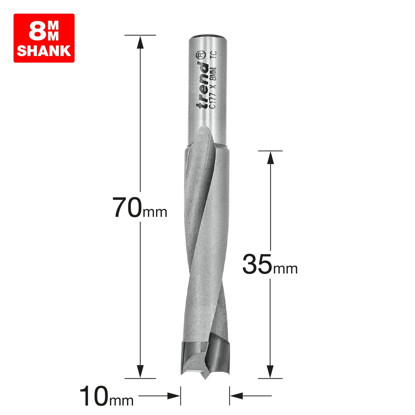Dowel drill 10mm diameter x 35mm