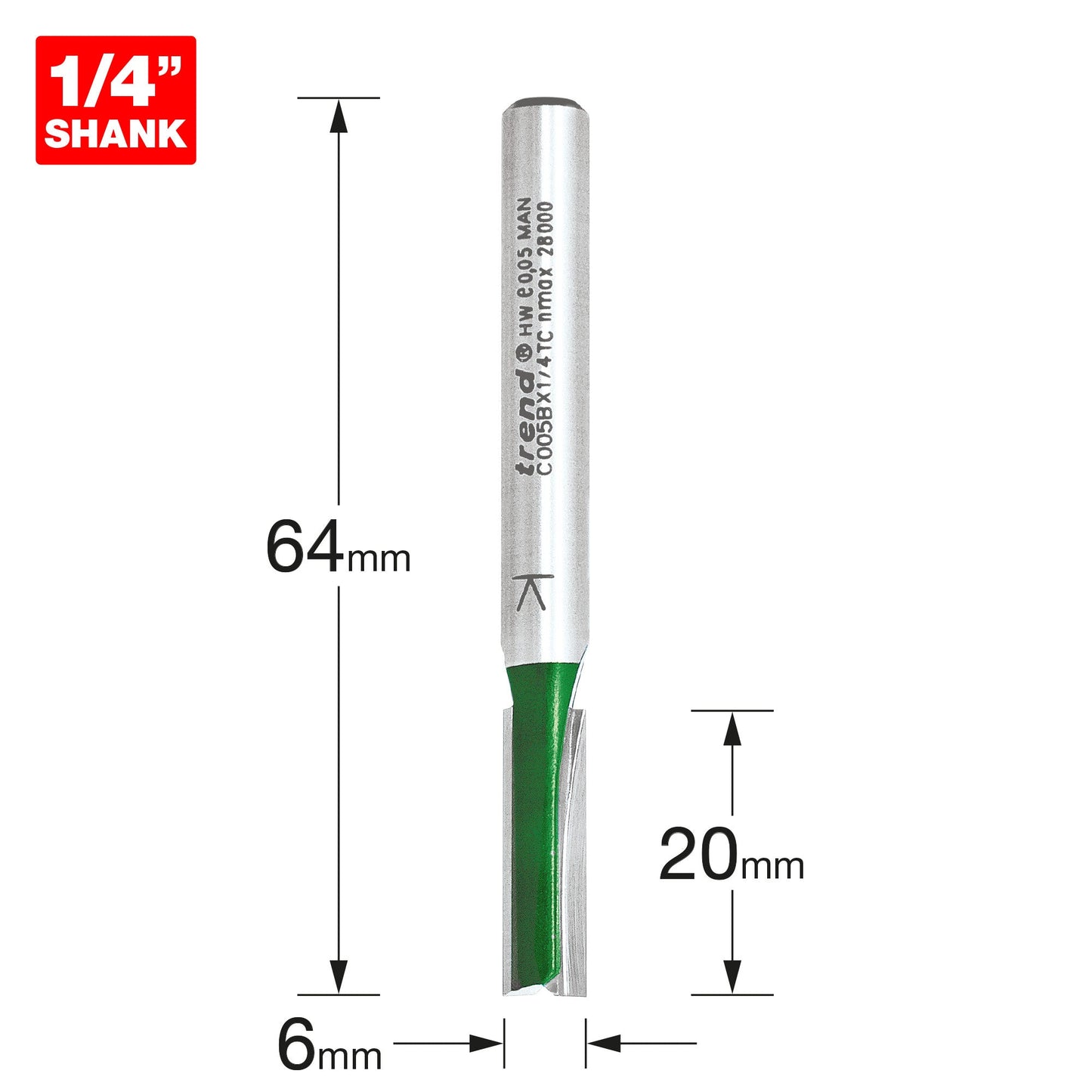 Two Flute Cutter 6.0mm diameter