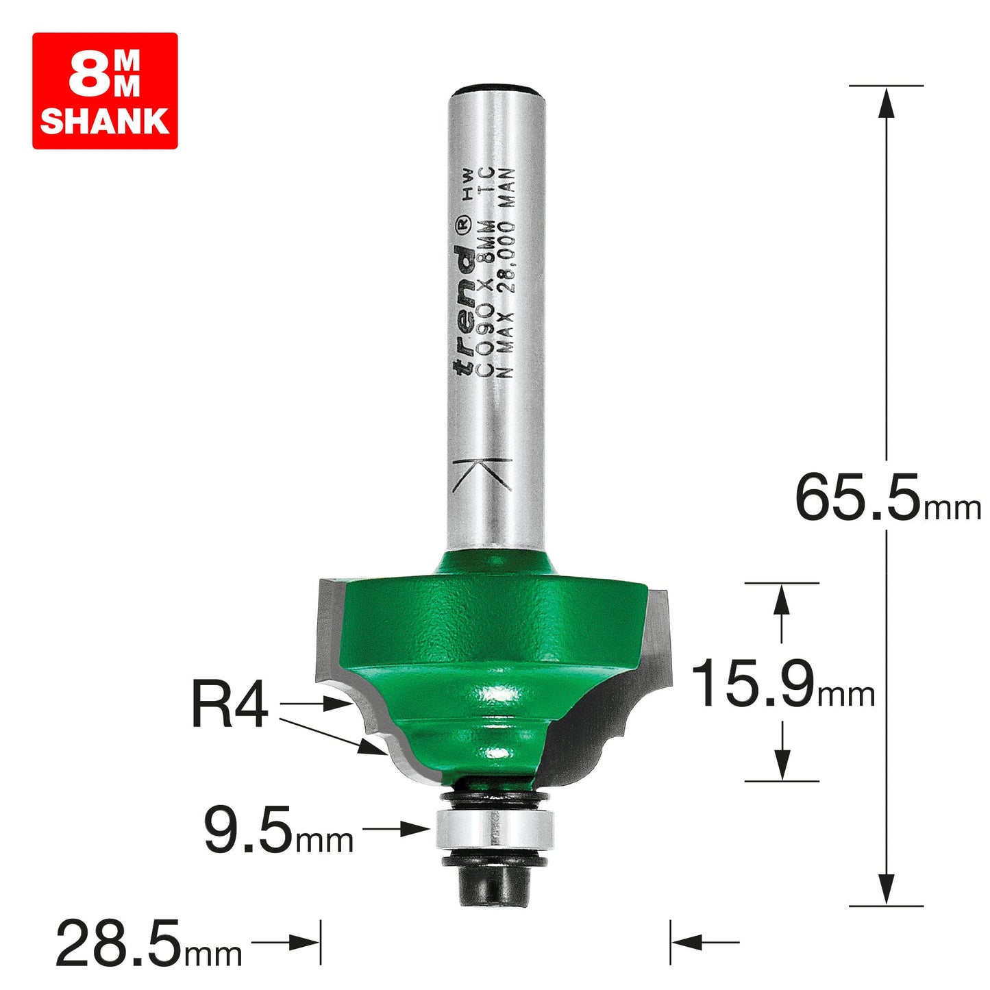 Classic ogee 4mm radius