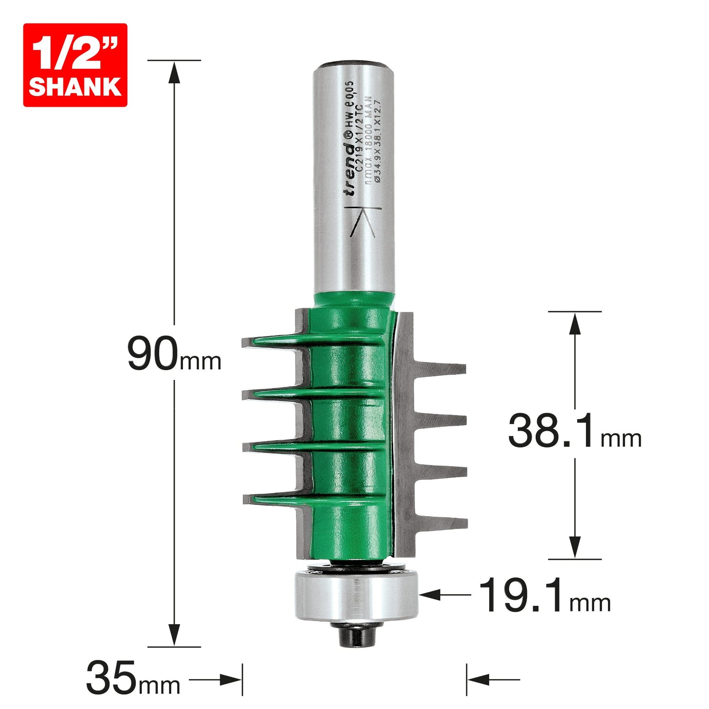 Finger jointer 35mm diameter x 38.1mm