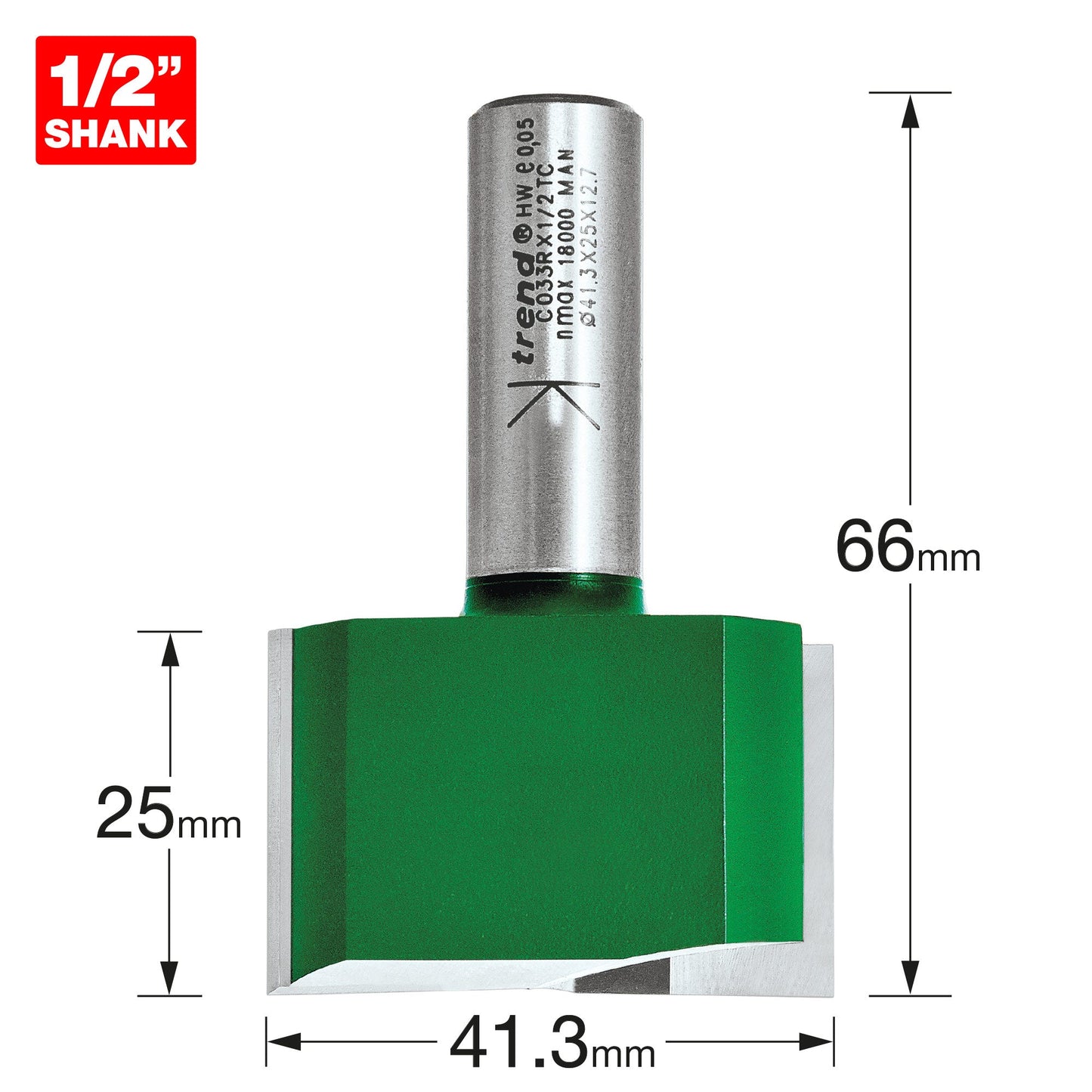 Two Flute Cutter 41.3mm diameter