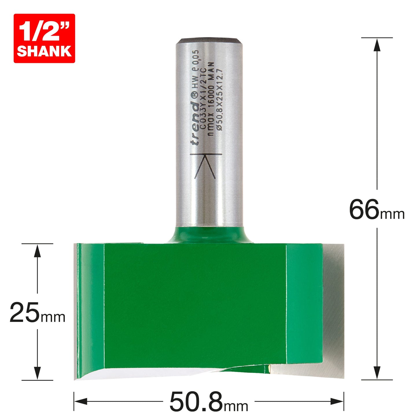 Two Flute Cutter 50.8mm diameter