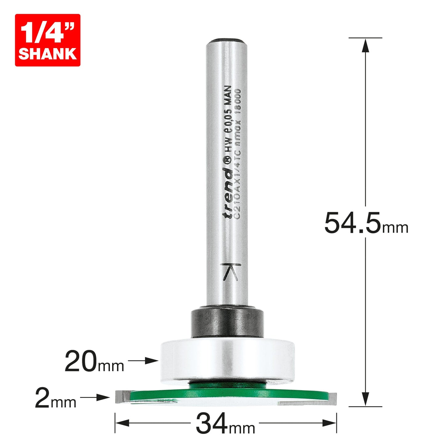Weatherseal groover 2mm x 7mm