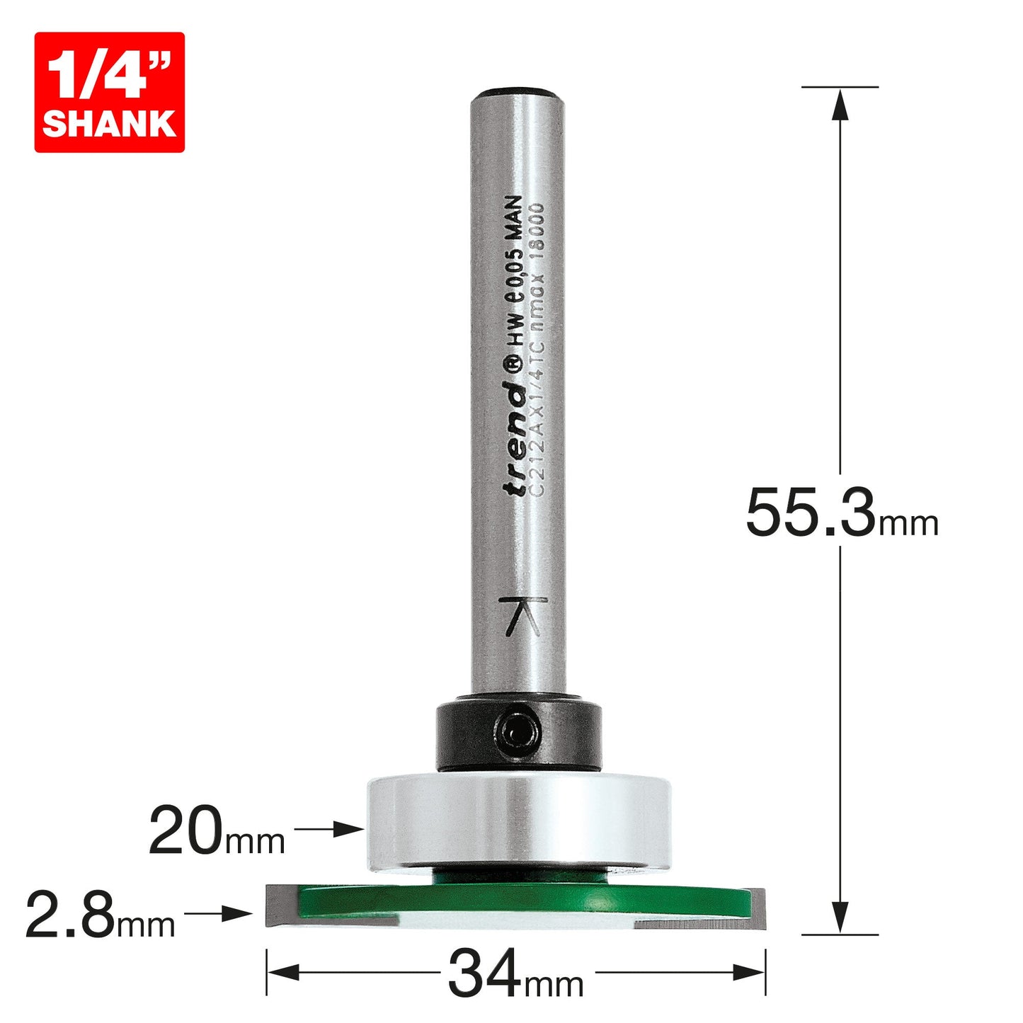 Weatherseal groover 2.8mm x 7mm