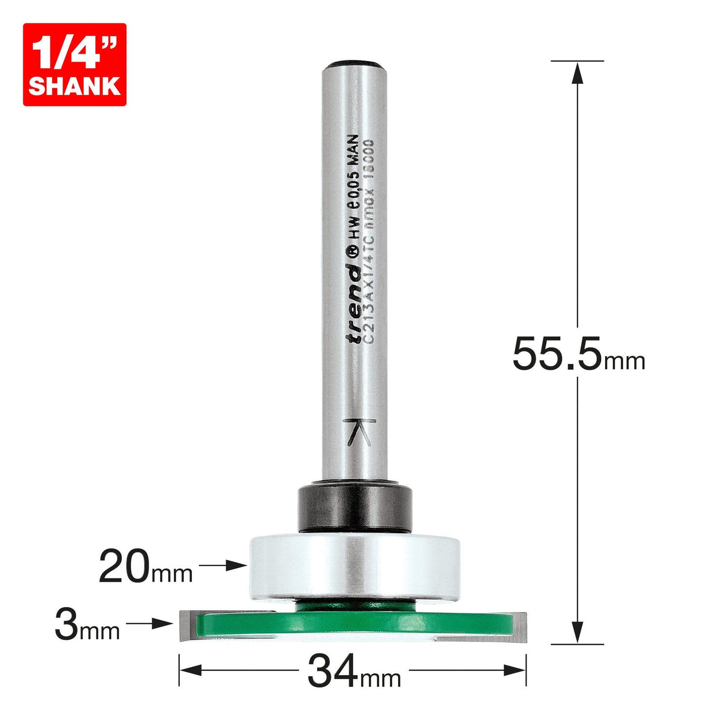 Weatherseal groover 3mm x 7mm