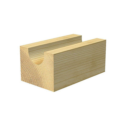 Radius 12.7mm radius x 25.4mm diameter