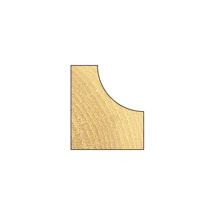 Radius 12.7mm radius x 25.4mm diameter