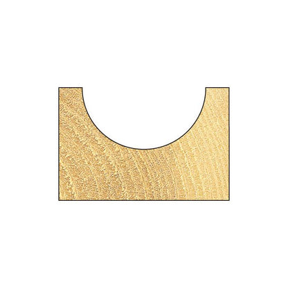 Radius 12.7mm radius x 25.4mm diameter