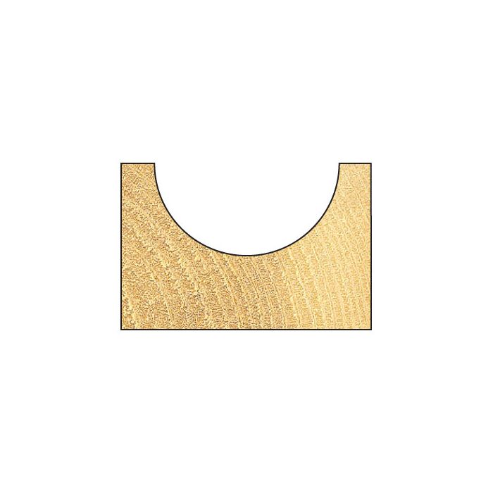 Radius 11.1mm radius x 22.2mm diameter