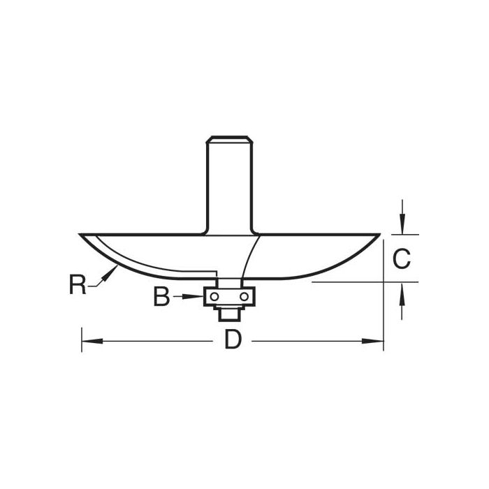 Bearing guided 40mm radius panel raiser