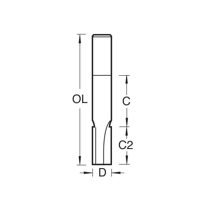 Pocket cutter 6.3mm diameter