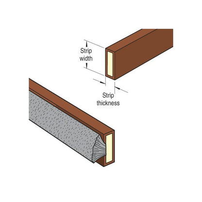 Intumescent cutter 15mm x 24mm