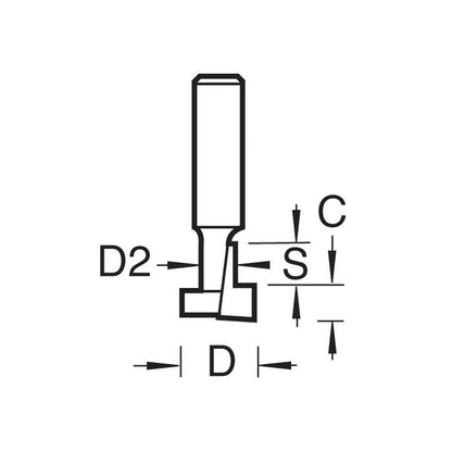 Keyhole 9.5mm diameter