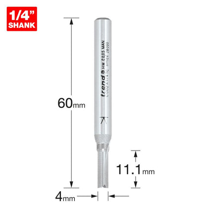 Two Flute Cutter 4mm diameter