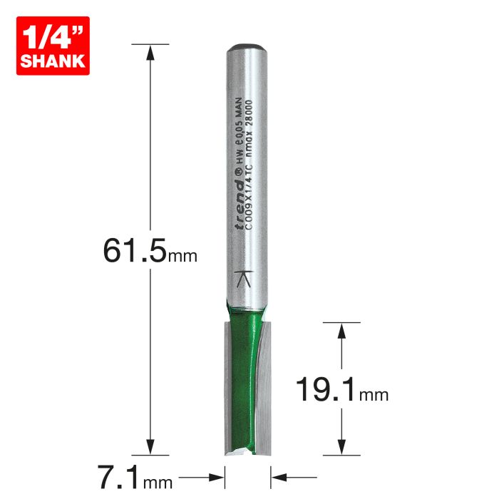 Two Flute Cutter 7.1mm diameter