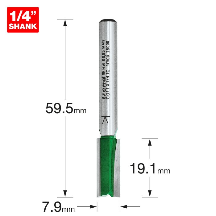 Two Flute Cutter 7.9mm diameter
