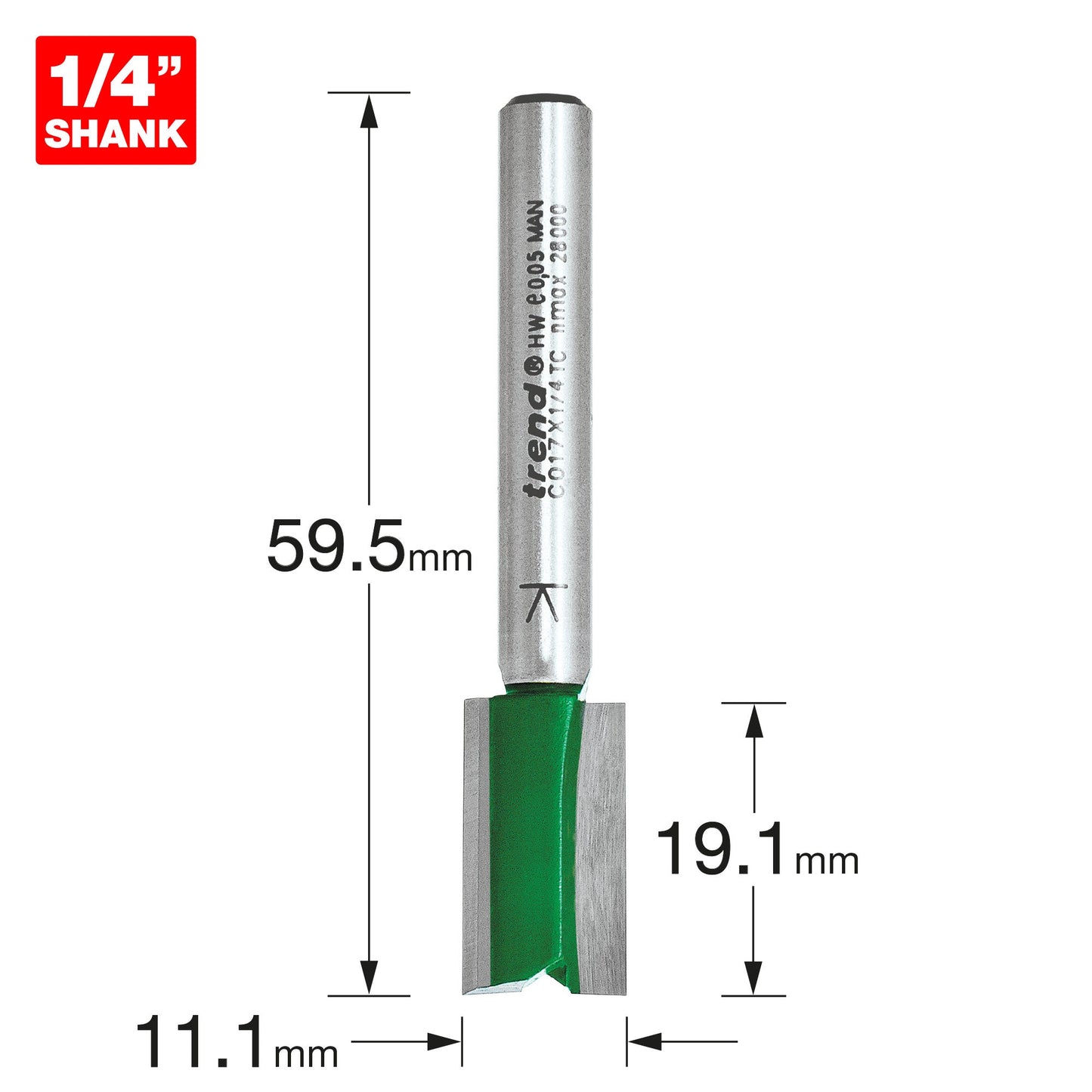 Two Flute Cutter 11.1mm diameter