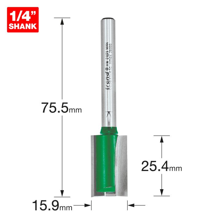 Two Flute Cutter 15.9mm diameter