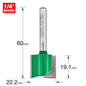 Two flute cutter 22.2mm diameter