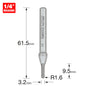 Radius 1.6mm radius x 3.2mm diameter
