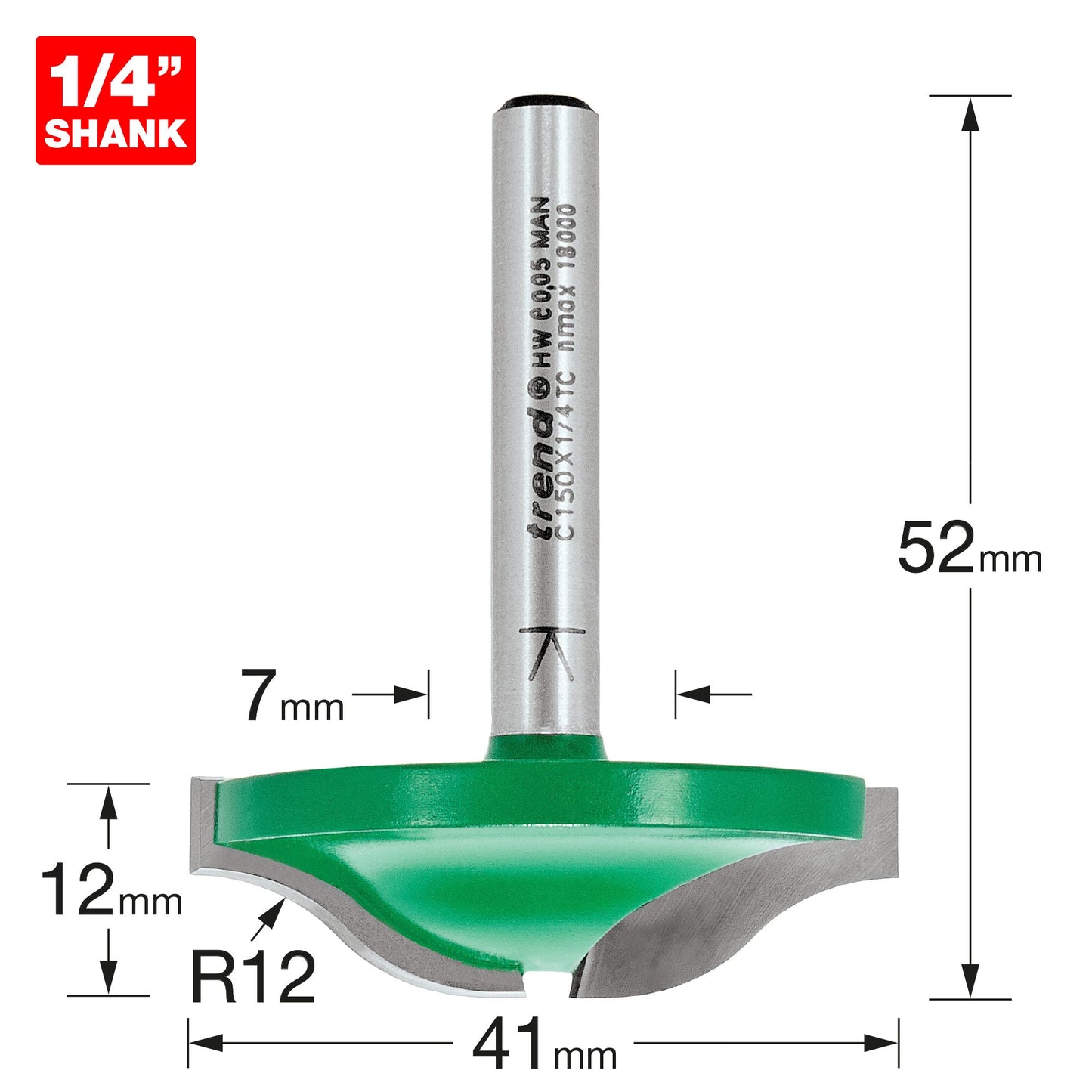 Raised panel 12mm radius x 41mm diameter