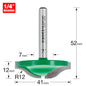 Raised panel 12mm radius x 41mm diameter