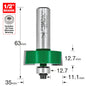 Self guided rebater 35mm diameter x 12.7mm cut