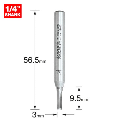 Two Flute Cutter 3mm diameter