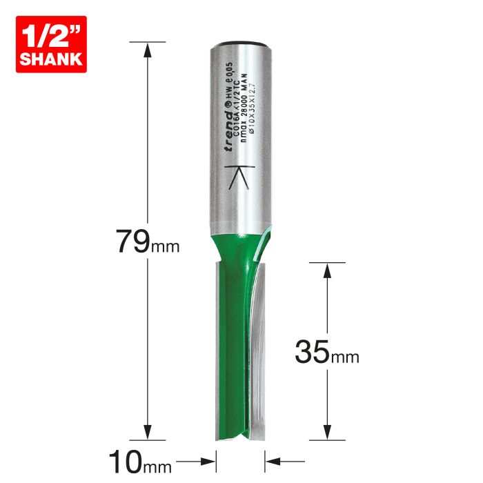Two Flute Cutter 10mm diameter