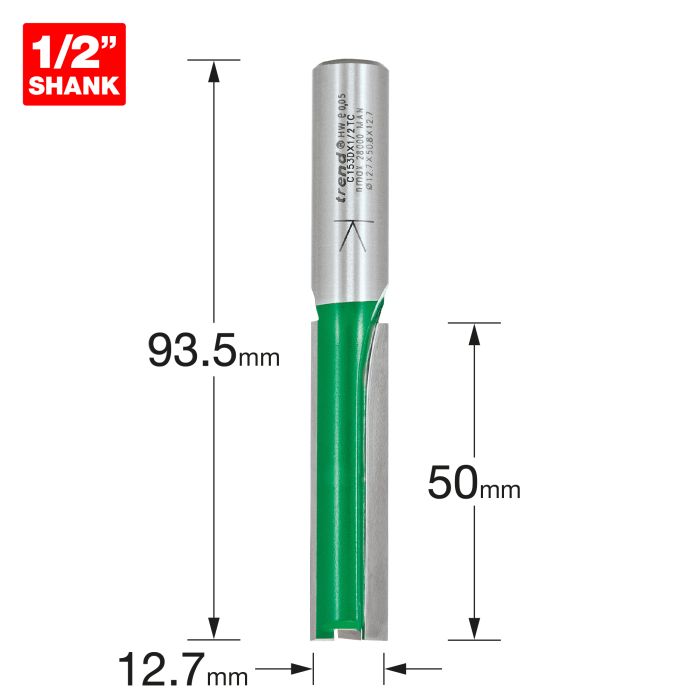 Two flute cutter 12.7mm diameter