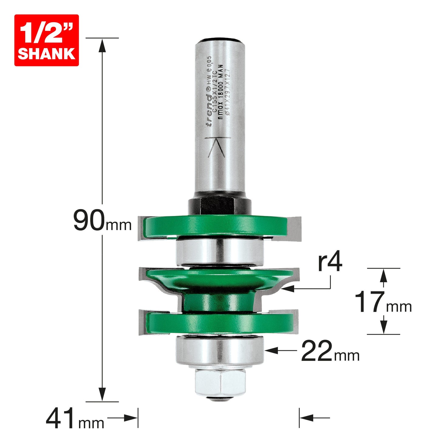 Ogee profile scriber set