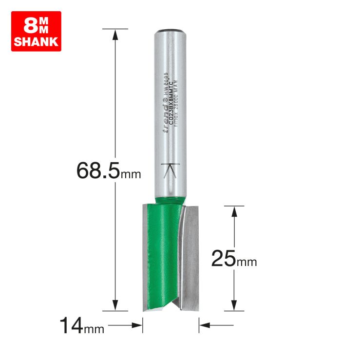 Two Flute Cutter 14.0mm diameter