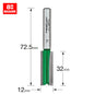 Two flute cutter 12mm diameter