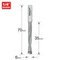 Dowel drill 6mm x 35mm cut