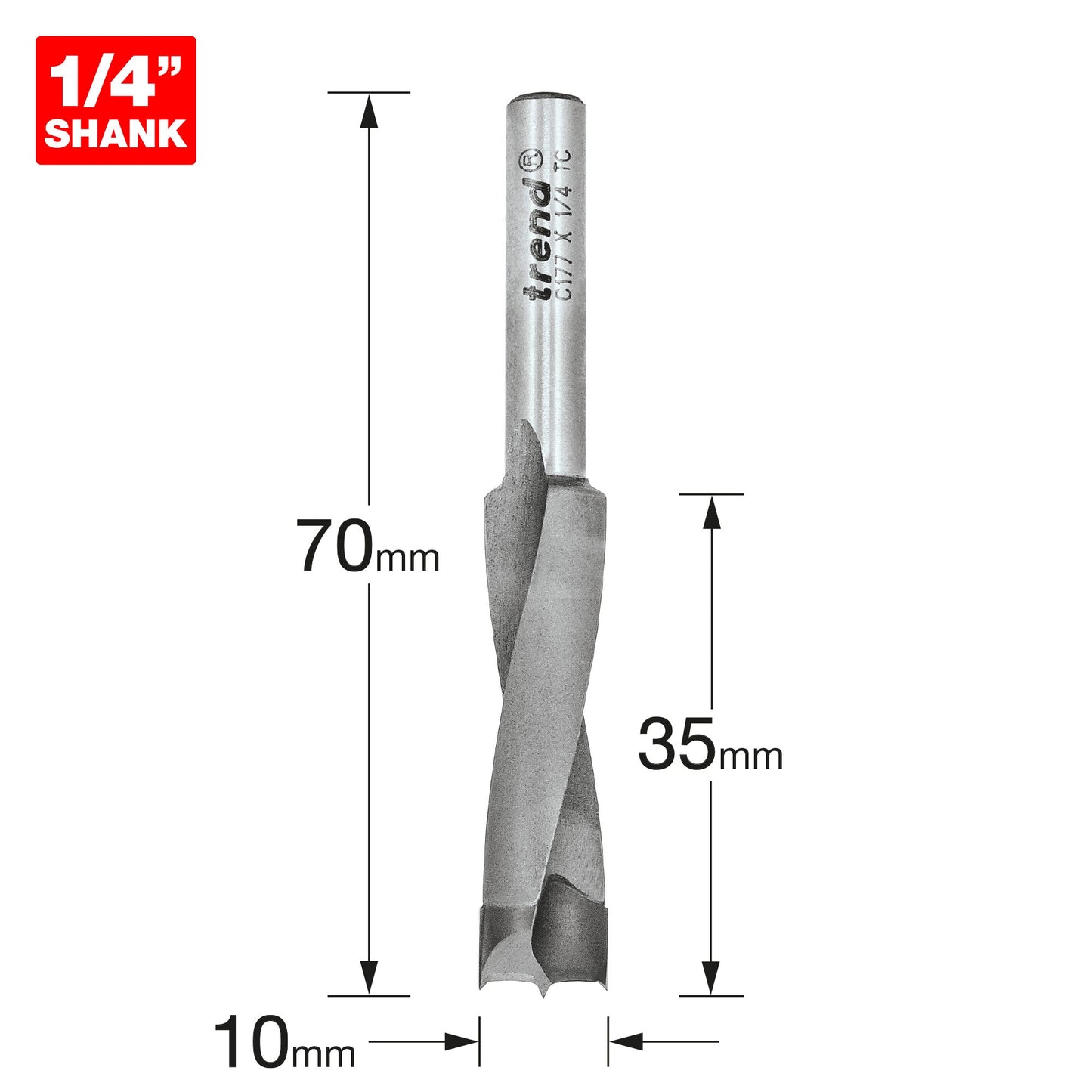 Dowel drill 10mm diameter x 35mm