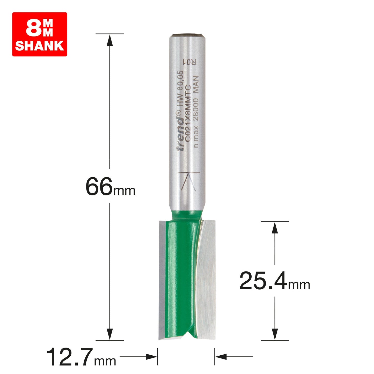 Two Flute Cutter 12.7mm diameter