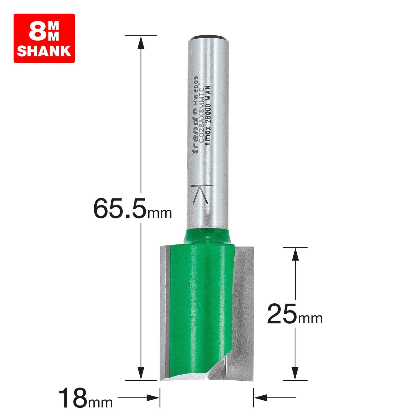 Two Flute Cutter 18.0mm diameter