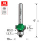 Rounding over 3.2mm radius x 9.5mm cut