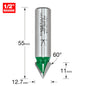 Chamfer V groove cutter angle=60 degrees