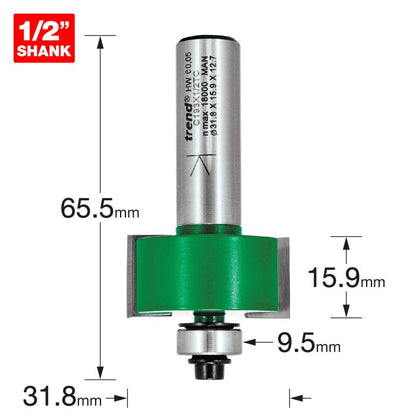 Bearing guided rebater 31.8mm diameter x 15.9mm