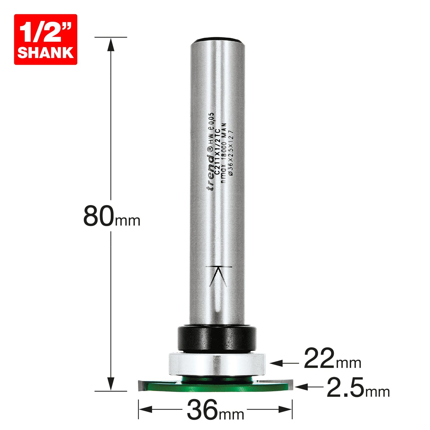 Weatherseal groover 2.5mm x 7mm
