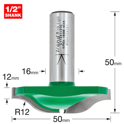Large panel raiser radius 12mm