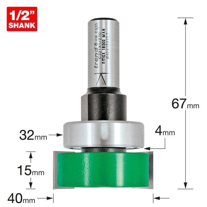 Intumescent cutter 15mm x 40mm
