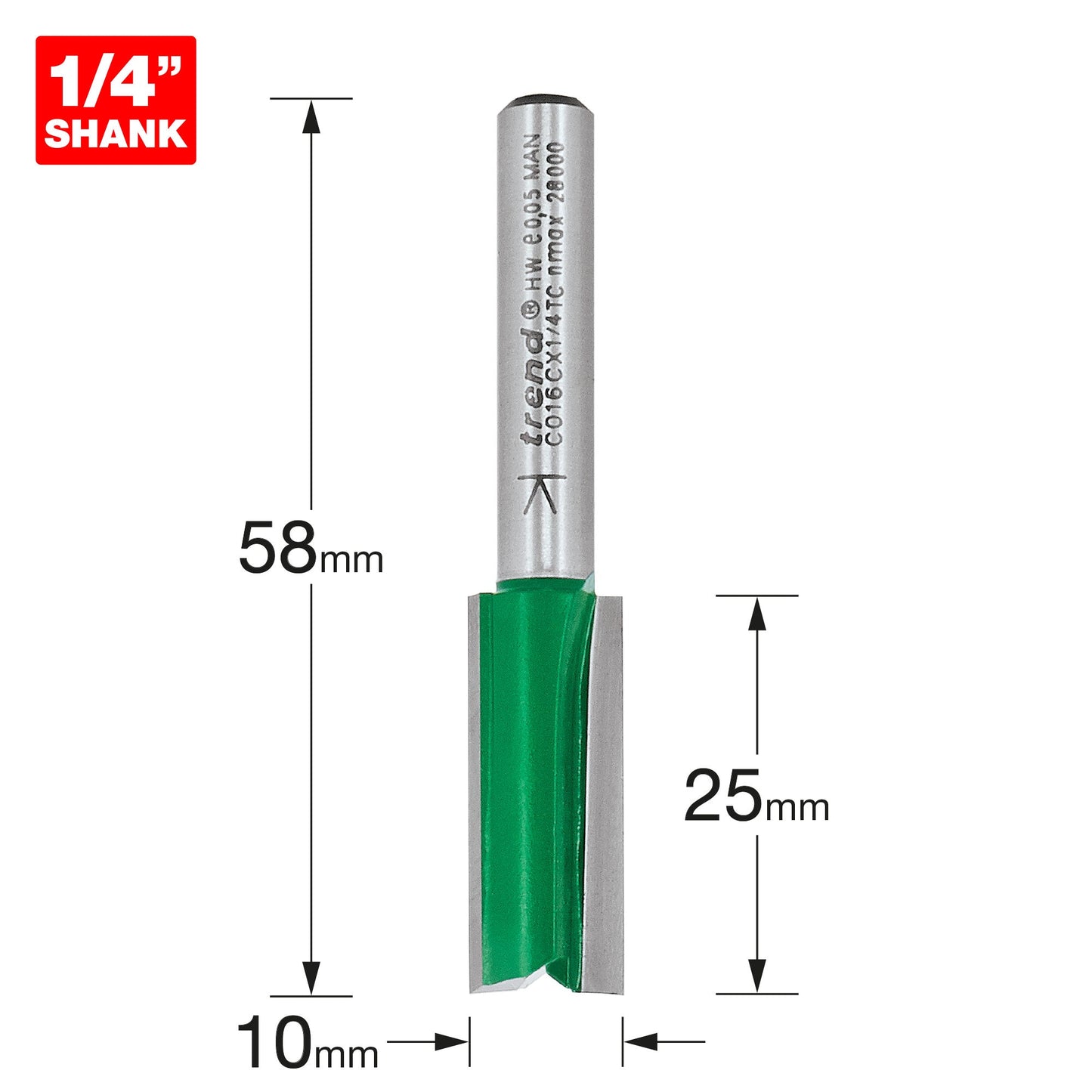 Two flute cutter 10mm diameter