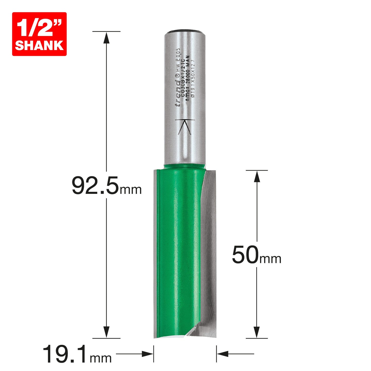 Two Flute Cutter 19.1mm diameter