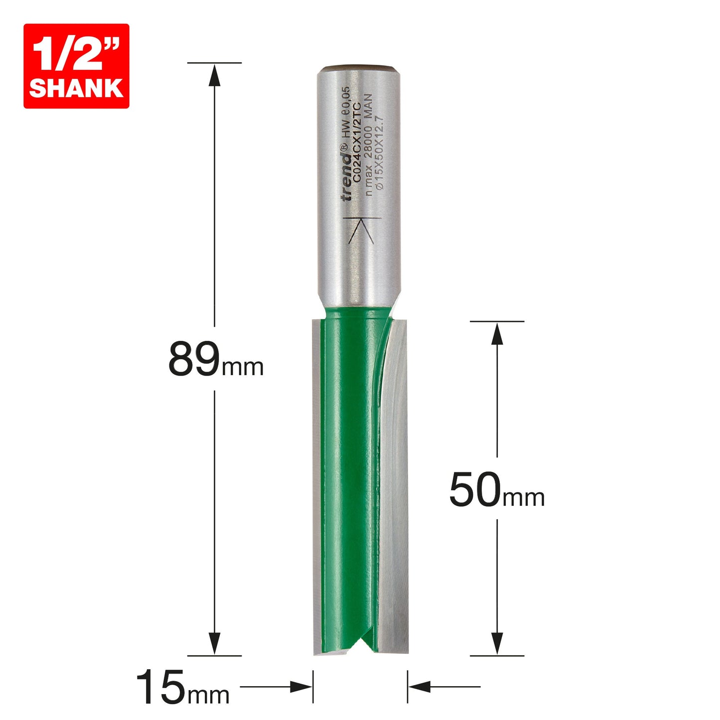 Two Flute Cutter 15mm diameter