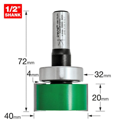 Intumescent cutter set 20mm x 40mm